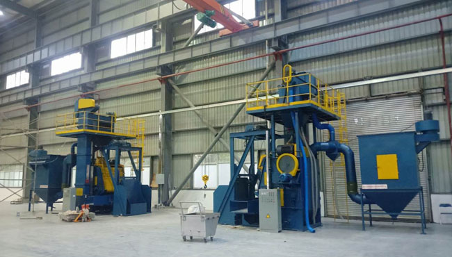 Q3210自動(dòng)上下料拋丸機(jī)