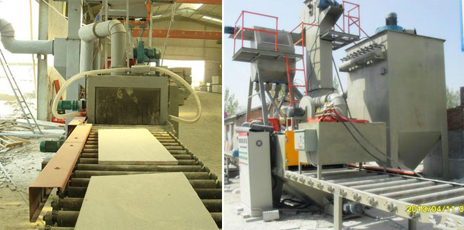 云浮石材拋丸機(jī)荔枝面效果圖