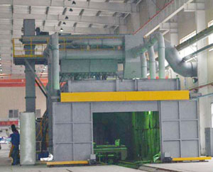 風(fēng)力回收噴砂房